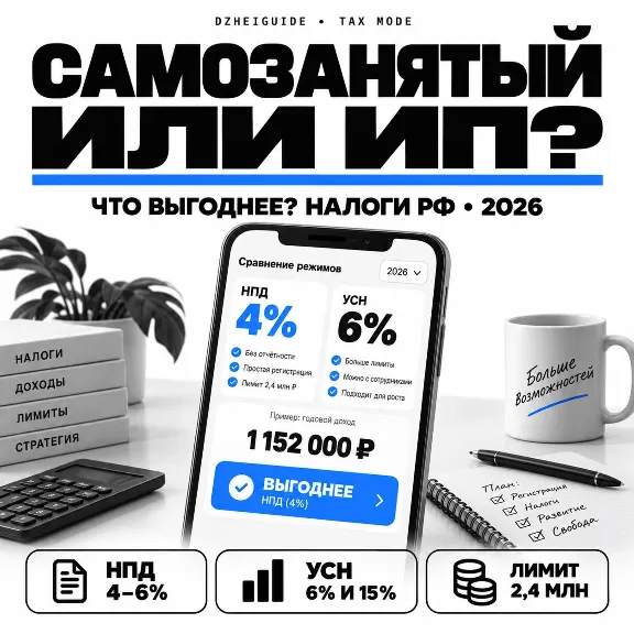 Калькулятор: самозанятый или ИП